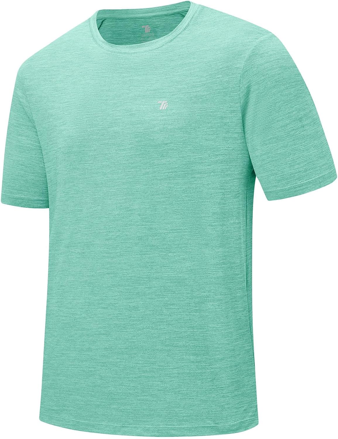Rdruko Herren Kurzarm Trainingsshirts – Trockene Passform – Feuchtigkeitstransportierend – Für Laufen, Fitnessstudio, aktiven Sport