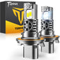 Termitor 2026 Upgraded H4/9003/HB2 Light Bulbs, 90,000LM 15X Super Bright Hi/Low Beam, 6500K Cool White H4 9003 Fog Lights, 1:1 Halogen Size Automotive Replacement IP68 Waterproof, Pack of 2
