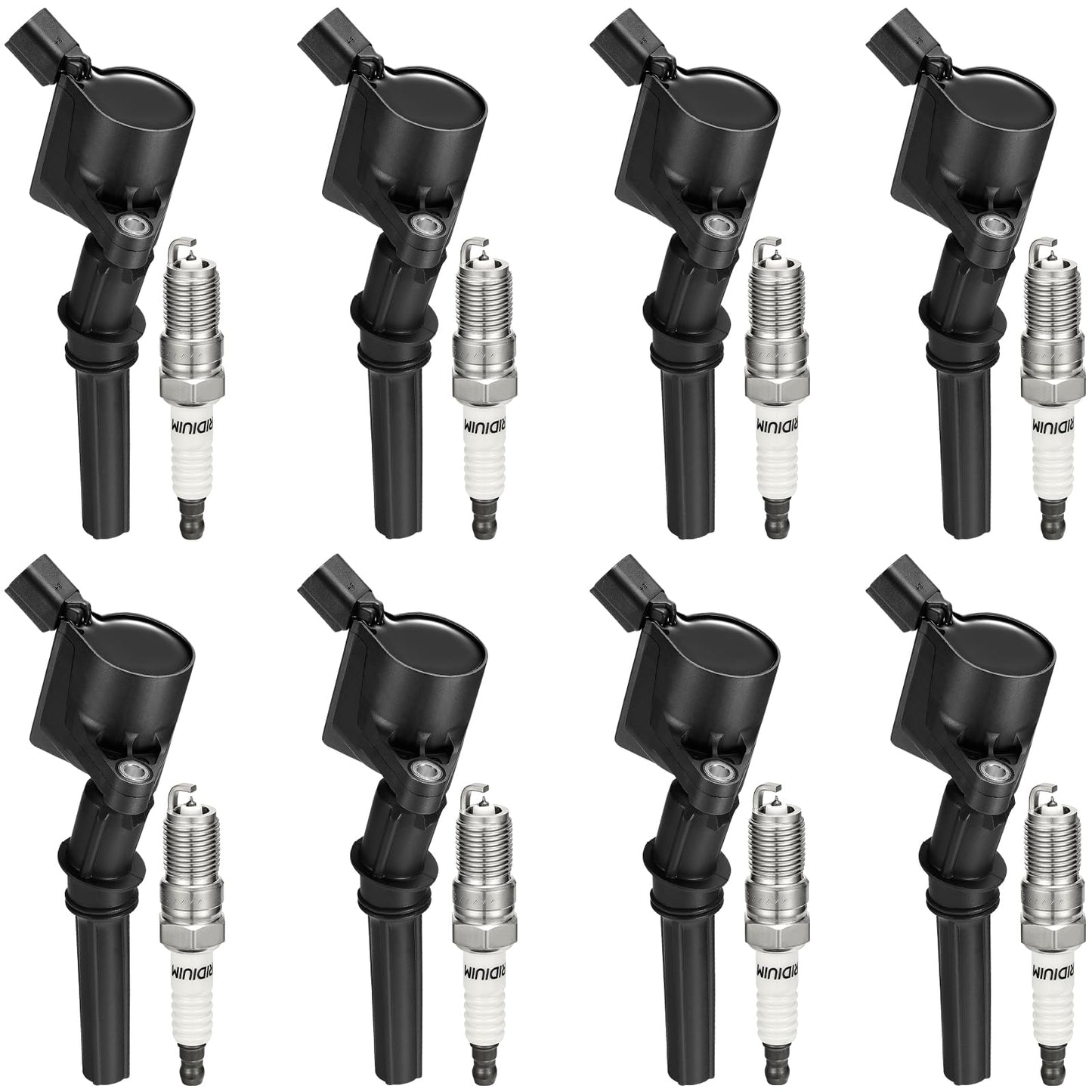 BDFHYK Ignition Coil Pack UF648 and Iridium Spark Plug 97390 Compatible with Jeep Grand Cherokee 2011-2015 Jeep Wrangler Dodge Charger Grand Caravan 2016 Chrysler 200 300 Jeep Coil Pack 3.6L Set of 6