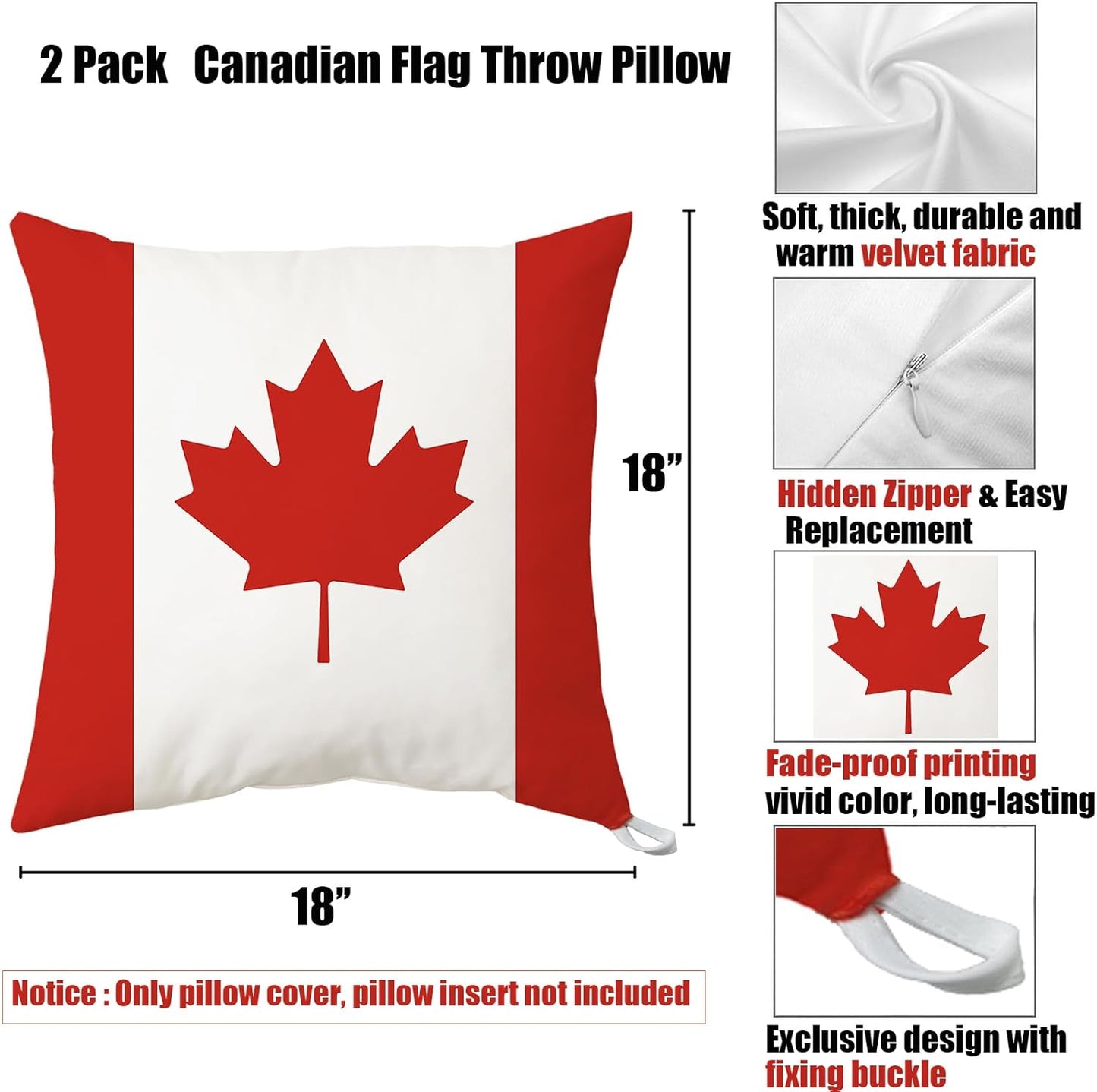 Canadian Flag Throw Pillow Covers: A Touch of Patriotic Style for Your Home