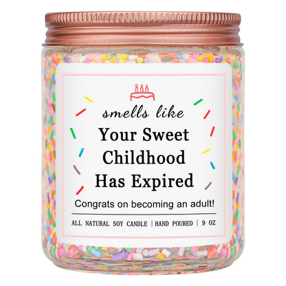 Homsolver 40th Birthday Gifts for Women Ideas, Decorations Gifts for 40 Year Old Woman, 40th Birthday Candles - Limited Edition 1986 Handmade (Vanilla Birthday Cake Scent with Sprinkles)