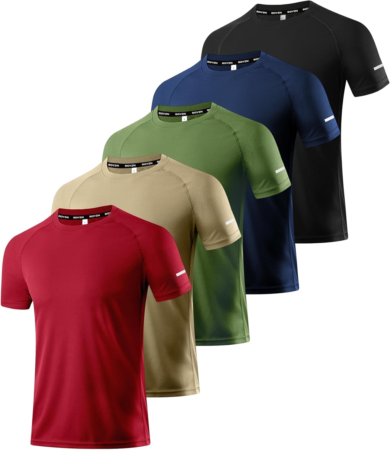 Large5 Pack-black/Navy/Khaki/Red/Army Green