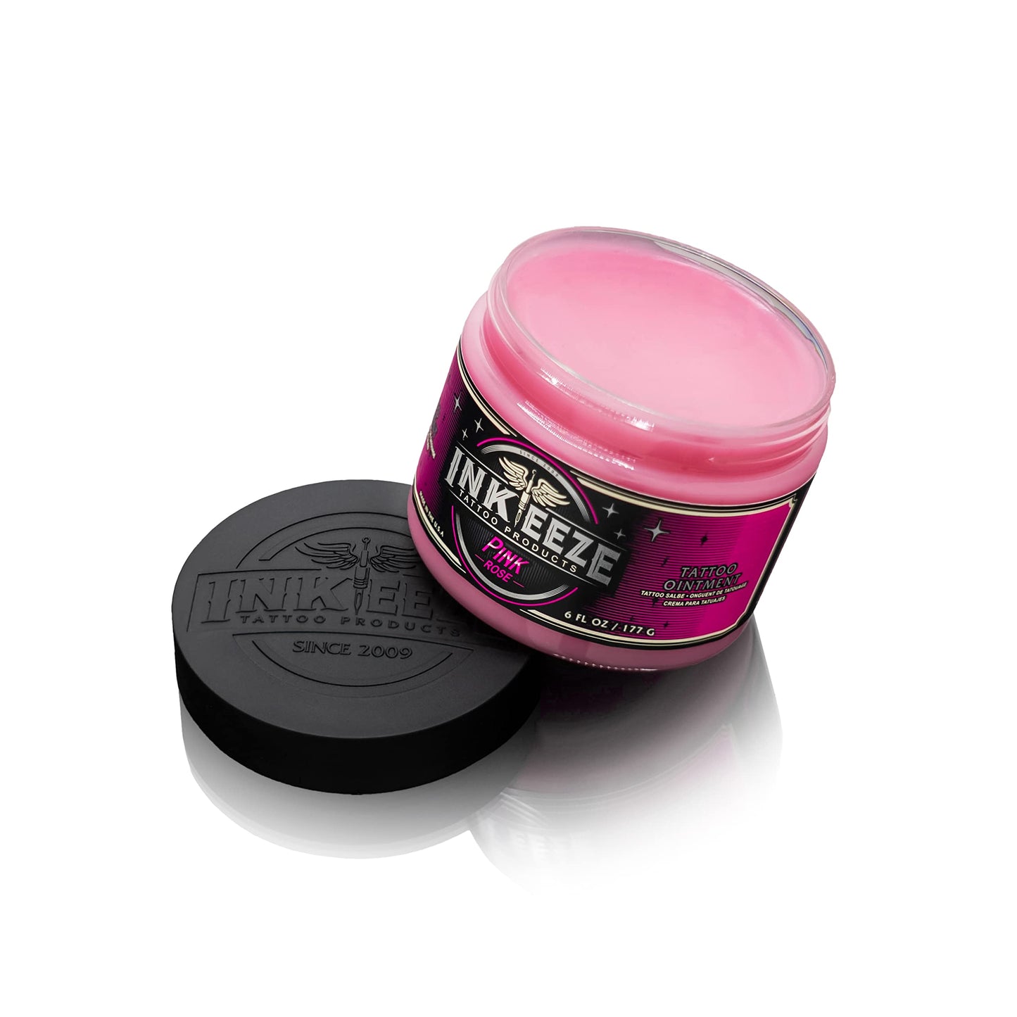 INK-EEZE Purple Tattoo Ointment Bundle 2-Pack, For Artists and Aftercare, Cruelty Free, Petroleum Free, Made in USA, 2-Pack 6oz Jars