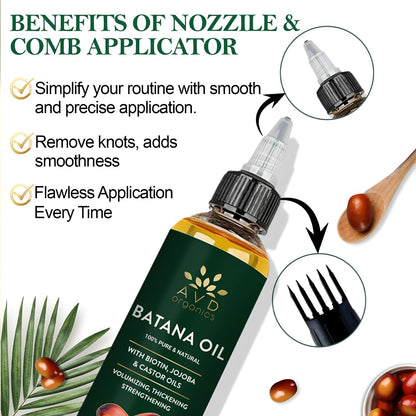 AVD Organics Rosmarinöl für Haarwachstum & Kopfhaut | Mit Biotin angereichert | Haarstärkend, pflegend und voluminös | Mit Jojoba- & Rizinusöl angereichert | GVO-frei 120ml