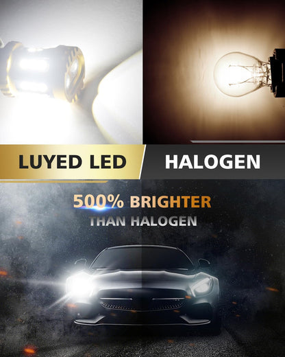 LUYED 3157 LED-Birnen Rückfahrlicht Xenon-Weiß 1800 Lumen Super Hell 78 SMD 3056 3156 3057 4157 LED-Birnen, Verwendet für Rückfahrlichter, Bremslichter, Rücklichter, Blinker, 2er-Pack
