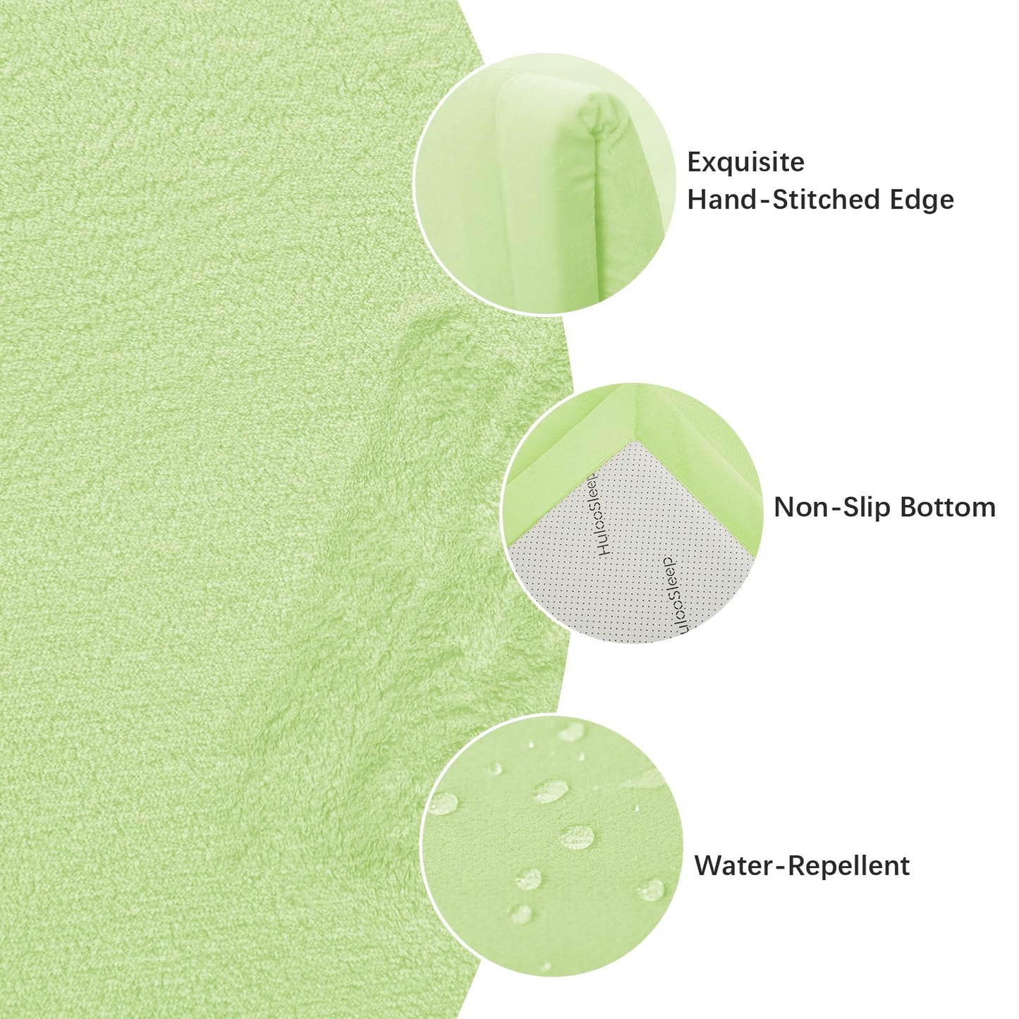 Huloo Sleep Ultra Soft Baby Spielmatte für den Boden, 3,3 cm dicke Elasti-Foam 127x127 cm Laufgittermatte für Kleinkinder, rutschfeste Rückseite, sicher zum Krabbeln und für die Bauchlage, Tatami-Stil (Dunkelgrau)