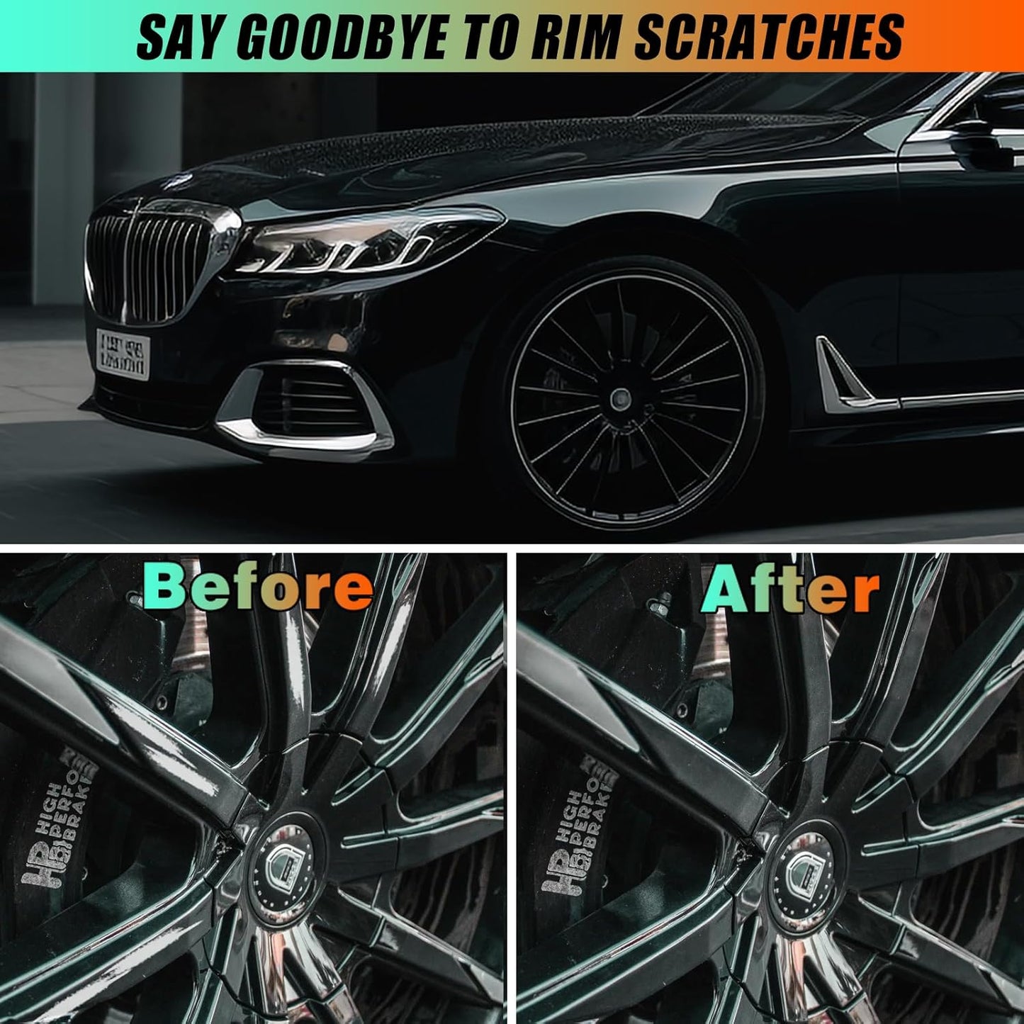 Lackstift für Autos, schnelle und einfache Autolack-Ausbesserung für Autokratzer, Zwei-in-Eins-Lackkratzerreparatur, Autokratzerentferner für tiefe Kratzer (Schwarz)