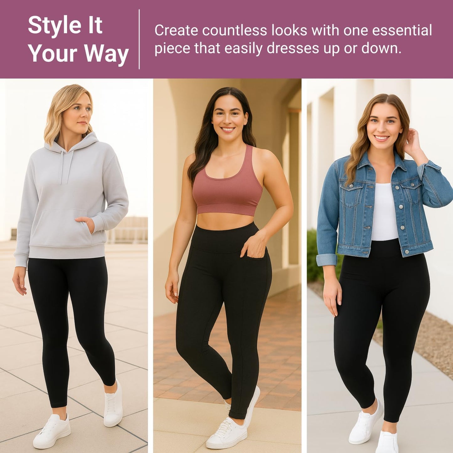 SATINA High Waisted Leggings Review: Soft, Comfortable, and Flattering