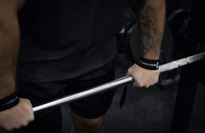 Gymreapers Hebe-Handgelenkbandagen für Gewichtheben, Bodybuilding, Powerlifting, Krafttraining und Kreuzheben – gepolstertes Neopren mit 45,7 cm Baumwolle