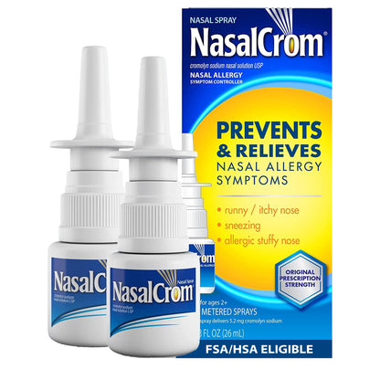 NasalCrom Nasal Spray Allergy Symptom Controller | 200 Sprays | .88 FL OZ,(Pack of 4)