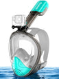 Greatever Full Face Snorkel Mask, Snorkeling Gear for Adults with Latest Dry Top Breathing System and Detachable Camera Mount, Foldable Snorkel Mask Adult, Snorkels Anti-Fog & Anti-Leak