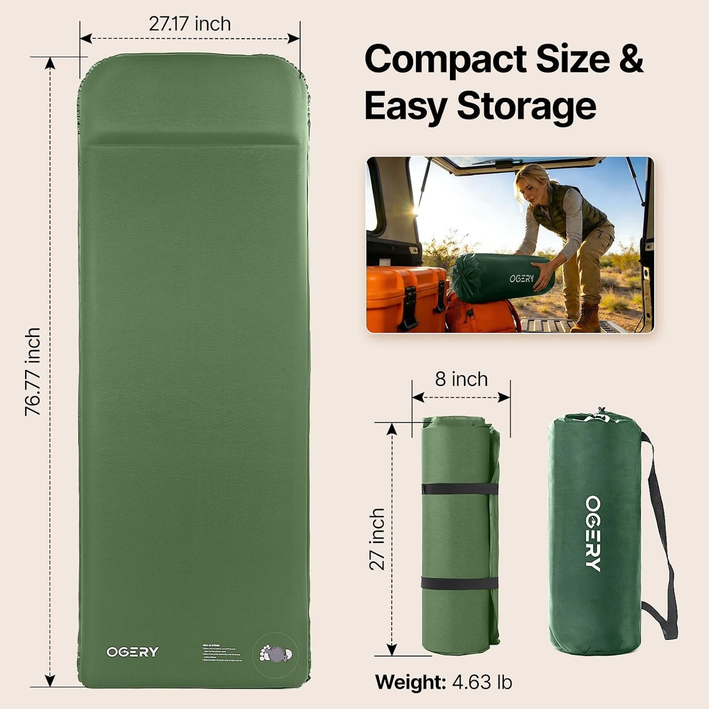 OGERY Self-Inflating Sleeping Pad Review: A Game-Changer for Camping Comfort