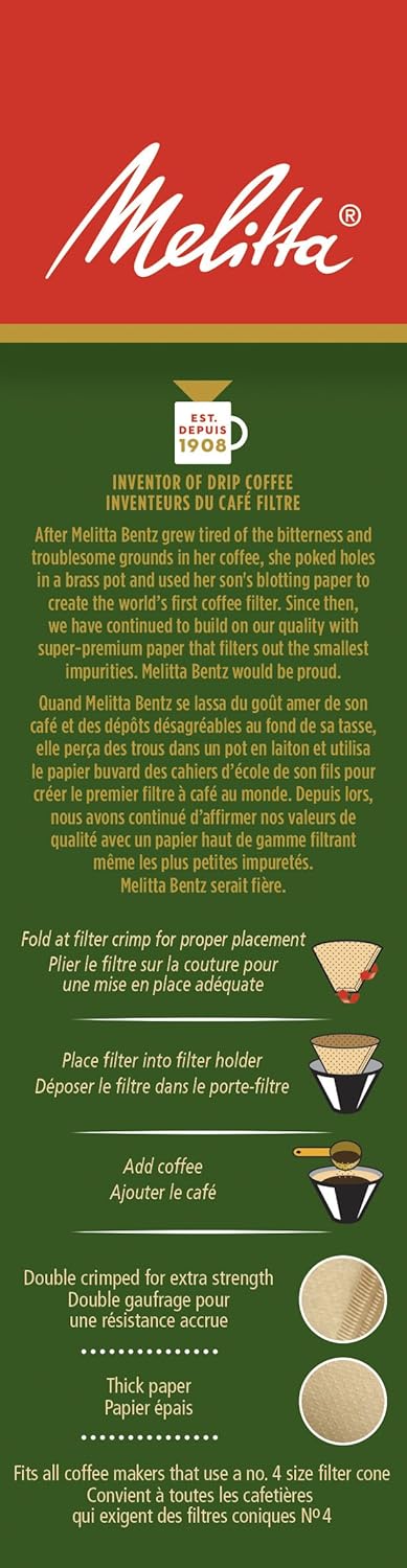 Melitta 625000 Bambus Super Premium Kaffeefilter, Grün