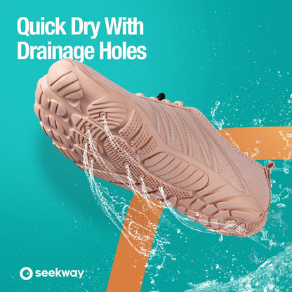 SEEKWAY Wasserschuhe Herren Damen Erwachsene Quick-Dry Badeschuhe Barfußschuhe für Strand Schwimmen Fluss Pool See Wandern Kajak Surfen