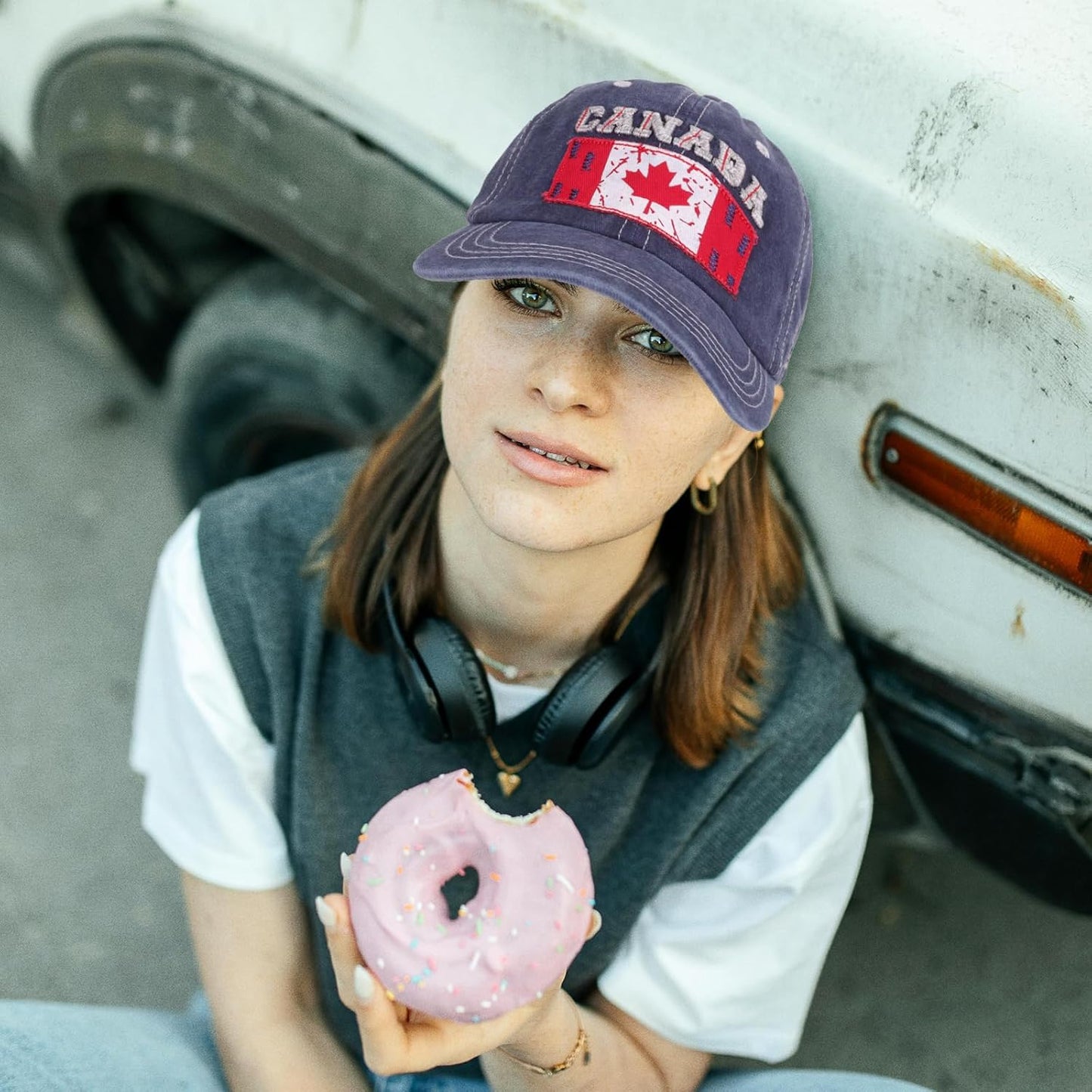 2 Stück Kanada Baseballkappe Kanada Souvenirs Verstellbare Hüte Geschenke für Männer Frauen