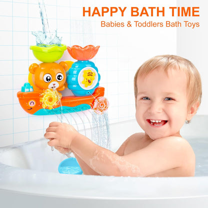 Badespielzeug für Kleinkinder, Badespielzeug Baby, Badespielzeug für Kinder, Wasserspielzeug Badewanne für Mädchen Jungen Geschenke, Kleinkind Spielzeug, Sensorisches Spielzeug für Kleinkinder