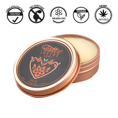 Tattoo Lovers Care Tattoo Salve Artists Tin Glide Tattoo Balm Before, During & Aftercare Cream Moisturizer Rejuvenates Older Tattoos & Combats Redness, Swelling, Scabbing Natural Ingredients 6oz
