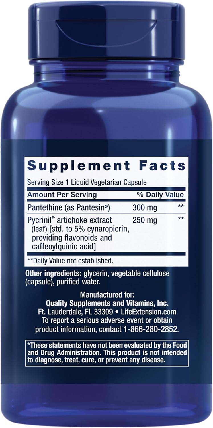 Life Extension CHOL-Support Vegetarian Liquid Capsules, 60 Count