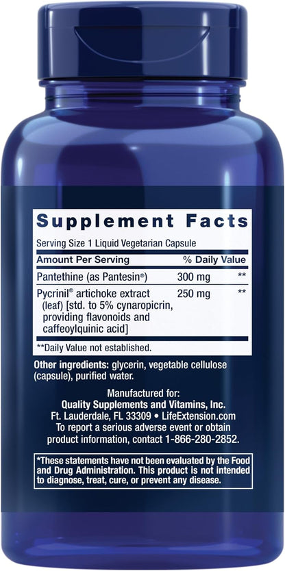 Life Extension CHOL-Support Vegetarian Liquid Capsules, 60 Count
