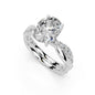 Oval Cut Lab Grown Diamond IGI Certified 4 Prong Fancy Engagement Ring in 14K Gold, Platinium for Women (1.0-5.0 Ct, F-G Color, VS1-VS2 Clarity)
