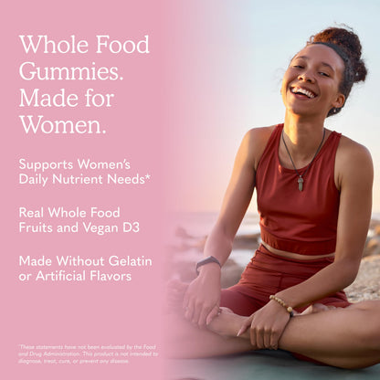 Garden of Life Organics Women's Gummy Vitamins - Berry - Certified Organic, Non-GMO, Vegan, Kosher Complete Multi - Methyl B12, C & D3 - Gluten, Soy & Dairy Free, 120 Real Fruit Gummies (Pack of 6)