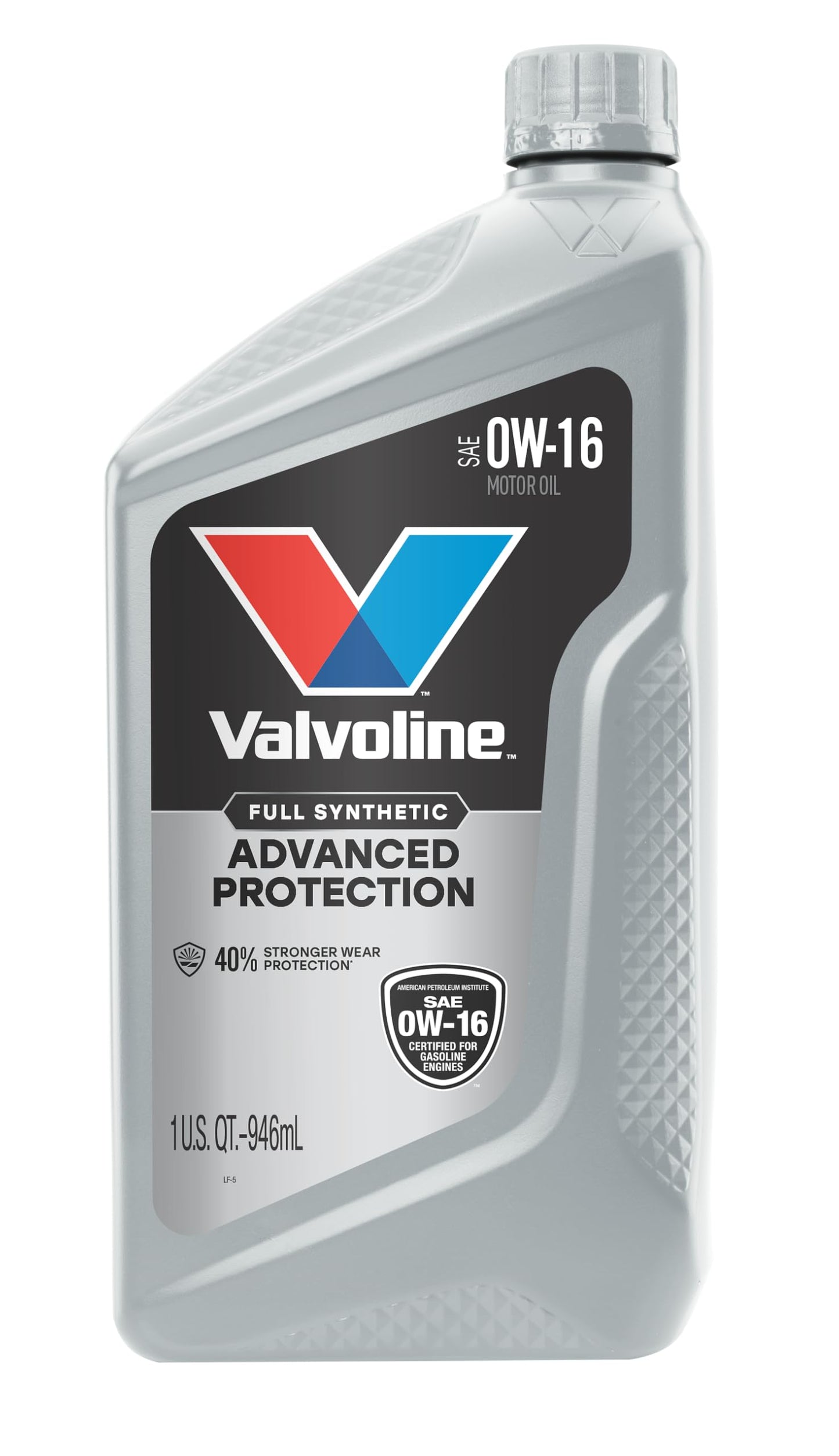 Valvoline Advanced Full Synthetic SAE 0W-20 Motor Oil 5 QT