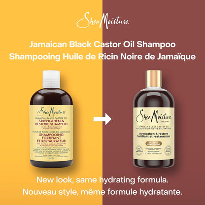 SheaMoisture Jamaican Black Castor Oil Stärke & Aufbau für strapaziertes oder chemisch behandeltes Haar Leave-In Conditioner tierversuchsfreie Haarpflege 340ml