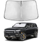 EcoNour Car Windshield Sunshade | Blocks 99% Heat & Keeps Interior Cool | Universal Fits Cars, SUVs, Trucks | Automotive Sun Screen, Visor & Car Accessories for Summer | Medium (64x32 Inches)