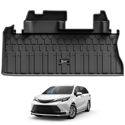 3W Floor Mats for Toyota Tacoma 2024 2025 2026 Double Cab Auto Tran(Not Fit Hybrid & XtraCab), TPE All Weather Custom Fit Floor Liner for Tacoma TRD/SR/SR5/limited Car Liners.