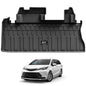 3W Floor Mats for Toyota Tacoma 2024 2025 2026 Double Cab Auto Tran(Not Fit Hybrid & XtraCab), TPE All Weather Custom Fit Floor Liner for Tacoma TRD/SR/SR5/limited Car Liners.