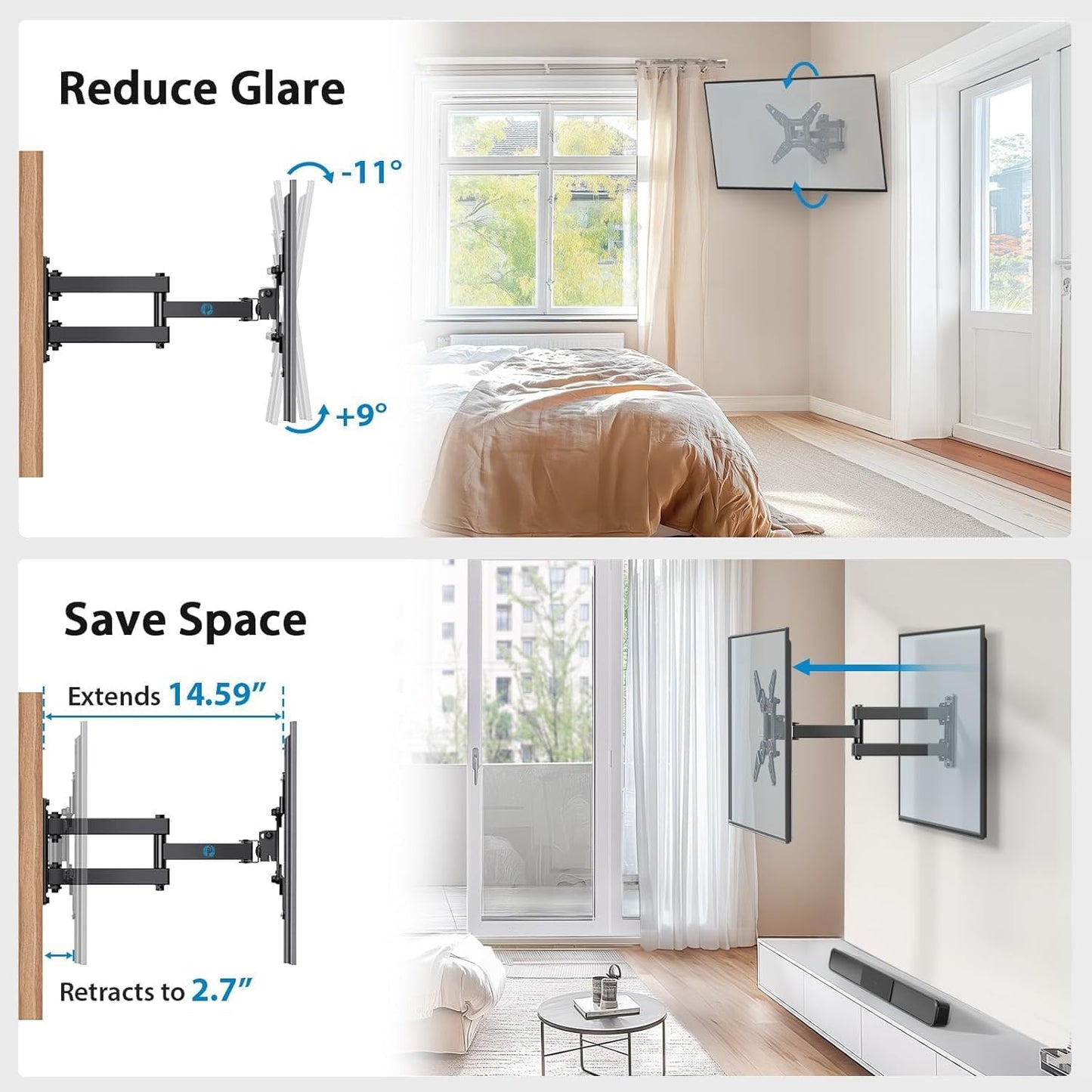 Pipishell Full Motion TV Wall Mount: A Game-Changer for Your Viewing Experience