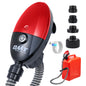 Orion Motor Tech Electric Fuel Transfer Pump with Auto-Shutoff, 3.2GPM Gas Can Pump, 51" Hose, USB-C & AA Battery (NO BATTERIES INCLUDED) Powered, 4 Adapters for Gasoline, Diesel, Kerosene, Blue