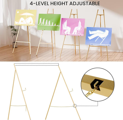 Gold Easel Stand for Sign: Elevate Your Display Game