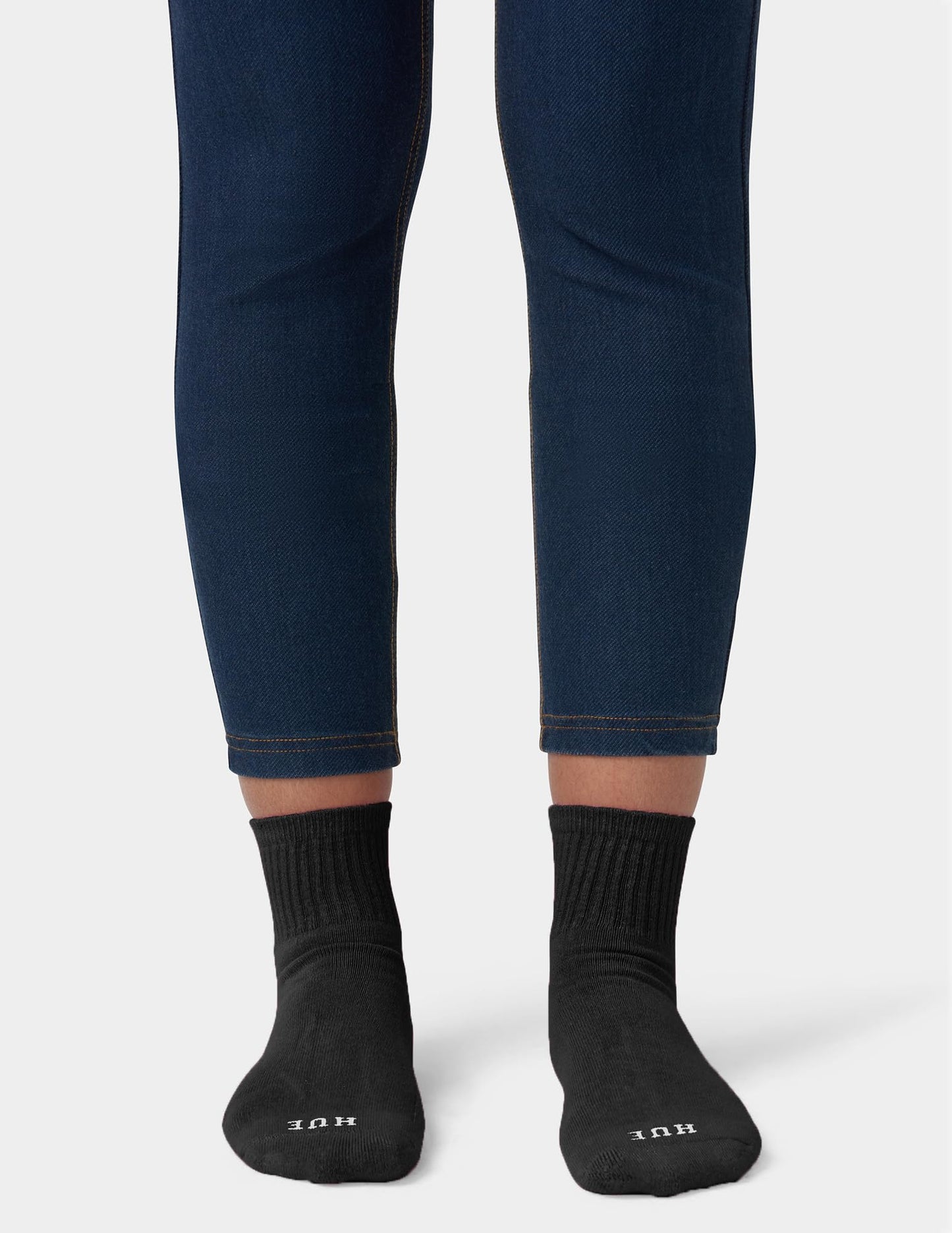 Hue Damen Mini-Crew-Socken, 6er-Pack, Weiß, Einheitsgröße