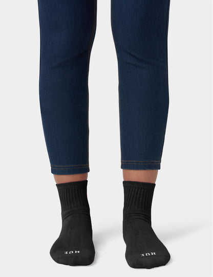 Hue Damen Mini-Crew-Socken, 6er-Pack, Weiß, Einheitsgröße