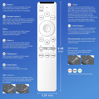 Magic Remote for LG-Smart-TV-Remote-Control-Replacement with Pointer and Voice Function,Compatible with LG 2021/2022/2023/2024 UHD OLED QNED NanoCell 4K 8K Smart TV