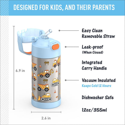 THERMOS FUNTAINER Water Bottle with Straw - A Kid-Friendly Favorite