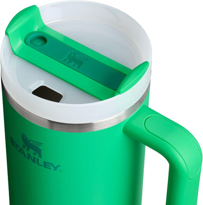 Vaso Stanley Quencher H2.0 con asa y pajita de 40 oz | Tapa Flowstate de 3 posiciones | Compatible con portavasos para viajes | Vaso térmico de acero inoxidable | Sin BPA | Arándano