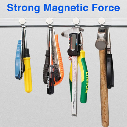 TRYMAG Klein 10x3mm 50 Stück Seltenerdmagnete, 50 Stück Winzige Runde Kühlschrankmagnete für Whiteboard, Kühlschrank, DIY, Küche, Büro