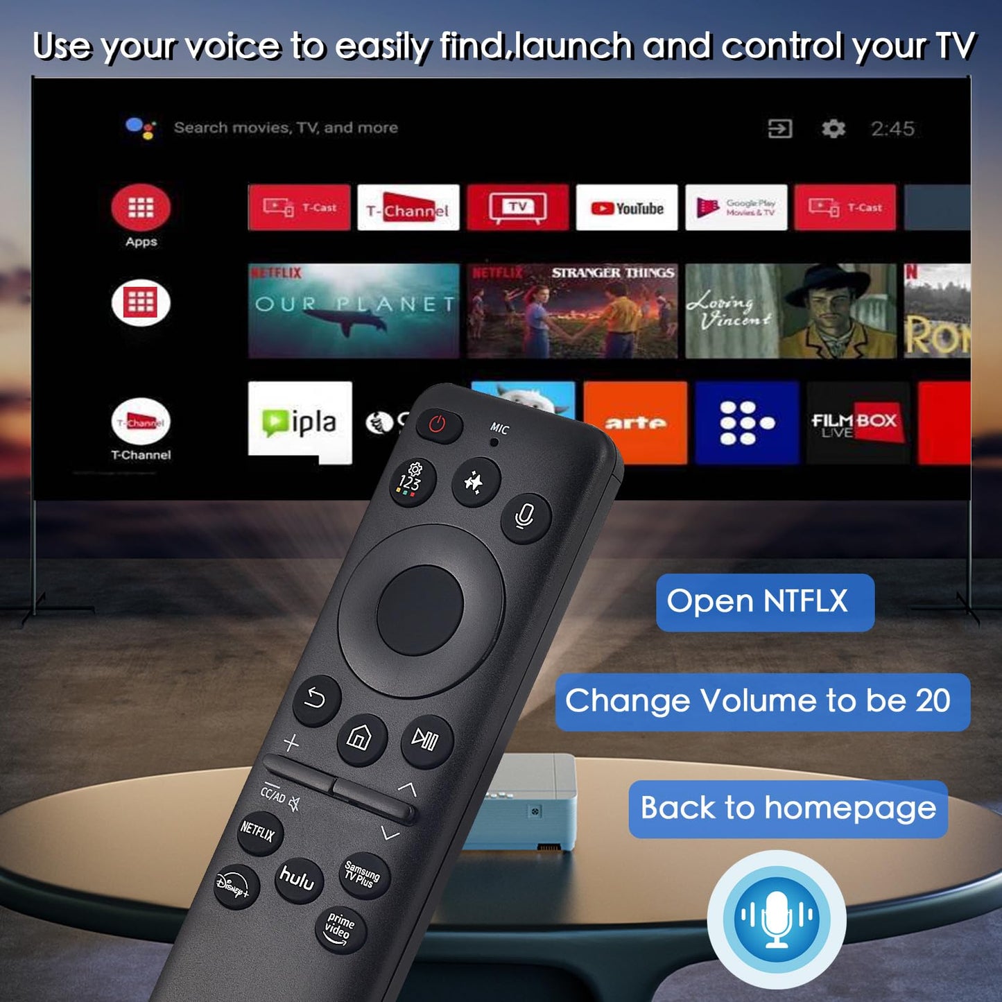 Replacement for Apple TV Remote,for Apple 4K/ Gen 1 2 3 4/ HD,A2169 A1842 A1625 A1427 A1469 A1378 A1218