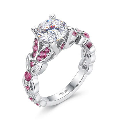 4.3 Carat Butterfly Ring 925 Sterling Silvers Crystal Ring Topaz Rings Bridal Rings Set for Women Wedding Engagement Promise With Jewelry Box