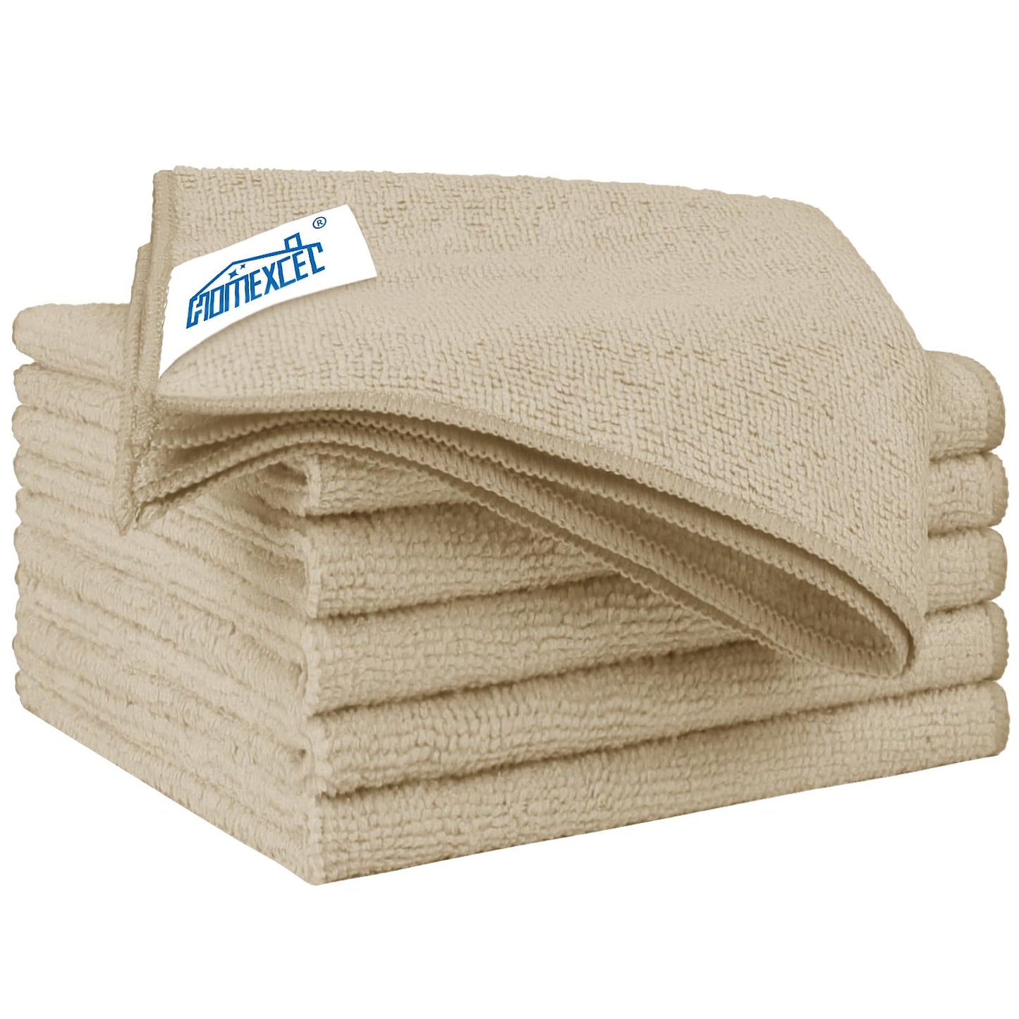 HOMEXCEL Microfiber Cleaning Cloth 12 Pack, 12.5 x 12.5 inch Microfiber Towels for Cars, Ultra Absorbent Car Washing Cloth, Lint Free Streak Free Cleaning Rags for Car, Kitchen, and Window (Grey)