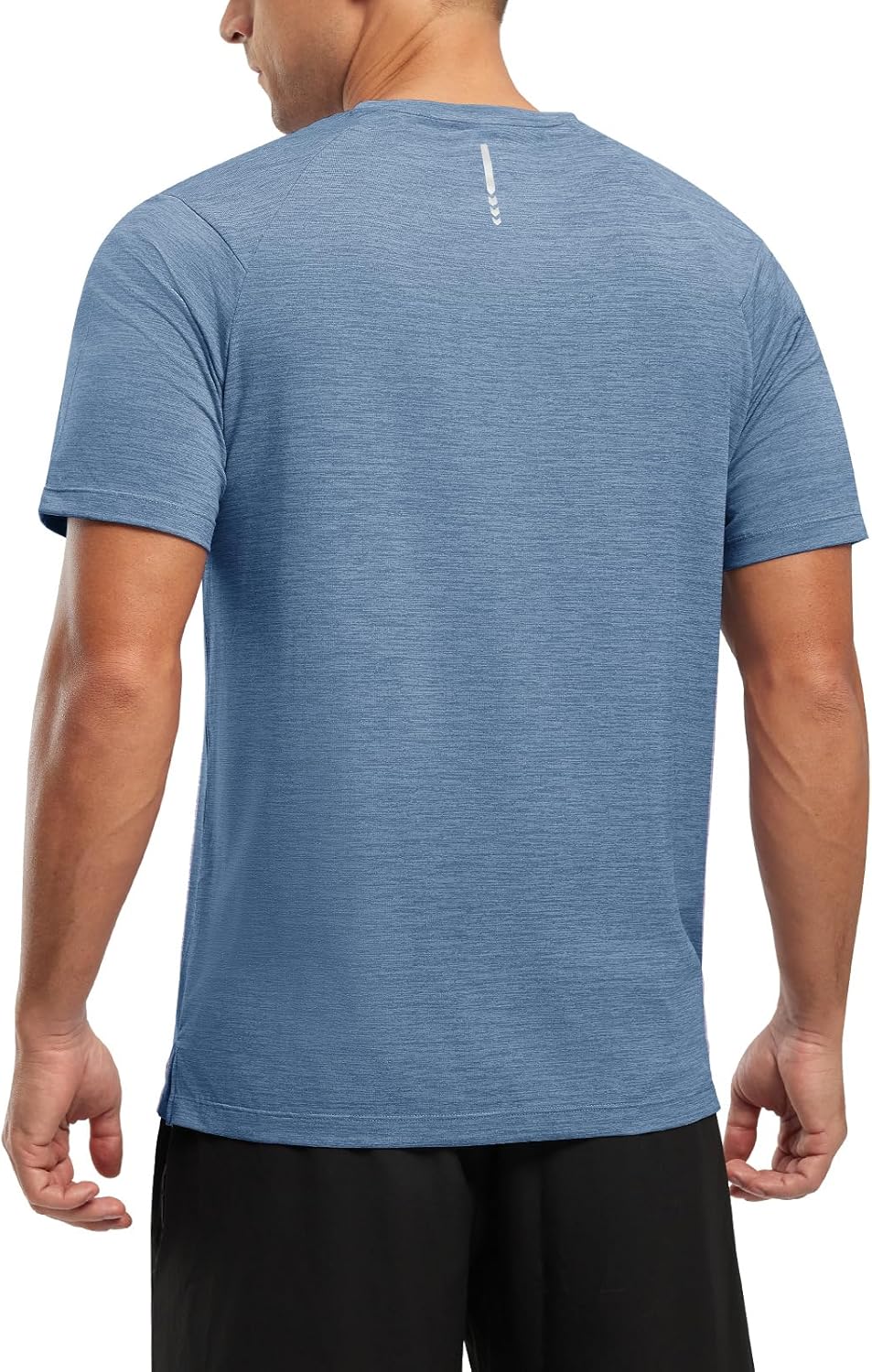 Rdruko Herren Kurzarm Trainingsshirts – Trockene Passform – Feuchtigkeitstransportierend – Für Laufen, Fitnessstudio, aktiven Sport