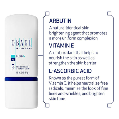 Obagi Medical Nu-Derm Hyperpigmentation Essentials with Clear Fx Cream, Blend Fx Night Cream, & Exfoderm Forte Exfoliator – Brightening & Exfoliating Hyperpigmentation Regimen