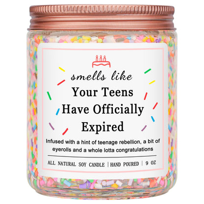 Homsolver 40th Birthday Gifts for Women Ideas, Decorations Gifts for 40 Year Old Woman, 40th Birthday Candles - Limited Edition 1986 Handmade (Vanilla Birthday Cake Scent with Sprinkles)