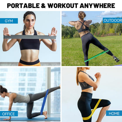 Resistance Bands, Pull Up Assist Bands - Workout Bands, Eexercise Bands, Long Resistance Bands Set for Working Out, Fitness, Training, Physical Therapy for Men Women