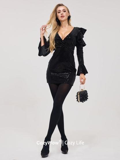 CozyWow Damen Laufmaschenresistente Strumpfhose 80 Denier Hoher Bund Semi-Blickdicht Weich und Elastisch