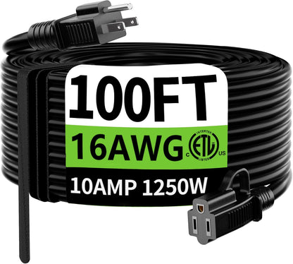 100FTBlack16AWG