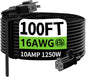 100FTBlack16AWG