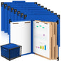 Henoyso 10 Pcs Hanging Classification File Folders, Letter Size Red Folders with 3 Pressboard Dividers, 8 Fasteners, 4 Inch Expansion, 1/3-cut Top Tab for Medical Records and File Cabinet Organizer